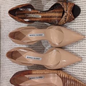 Authentic Manolo Blanik Heels (tan pair)